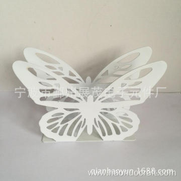 El hierro hueco del estante de la toalla de papel de la mariposa hace los ornamentos
